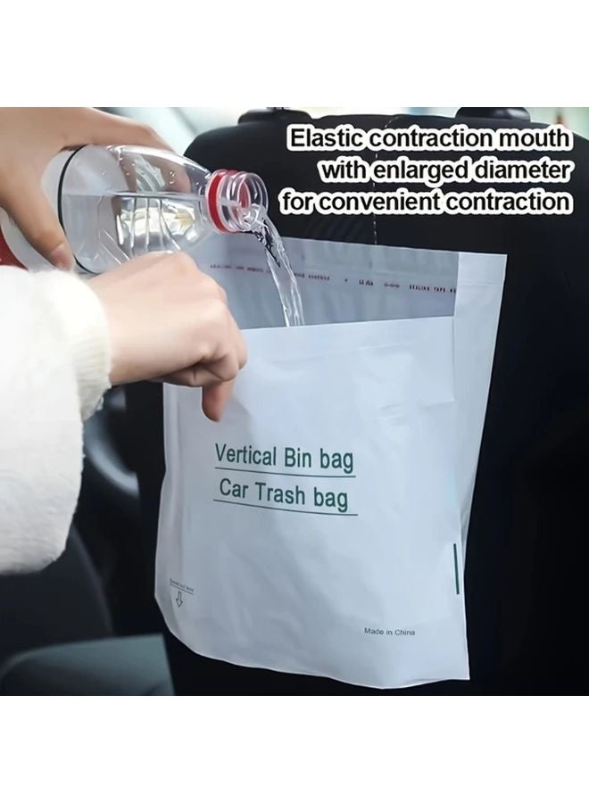 100 قطعة أكياس قمامة سيارة يمكن التخلص منها، تصميم متين ومُحسّن ومُكثف للسيارة والمطبخ والسفر - Image 3